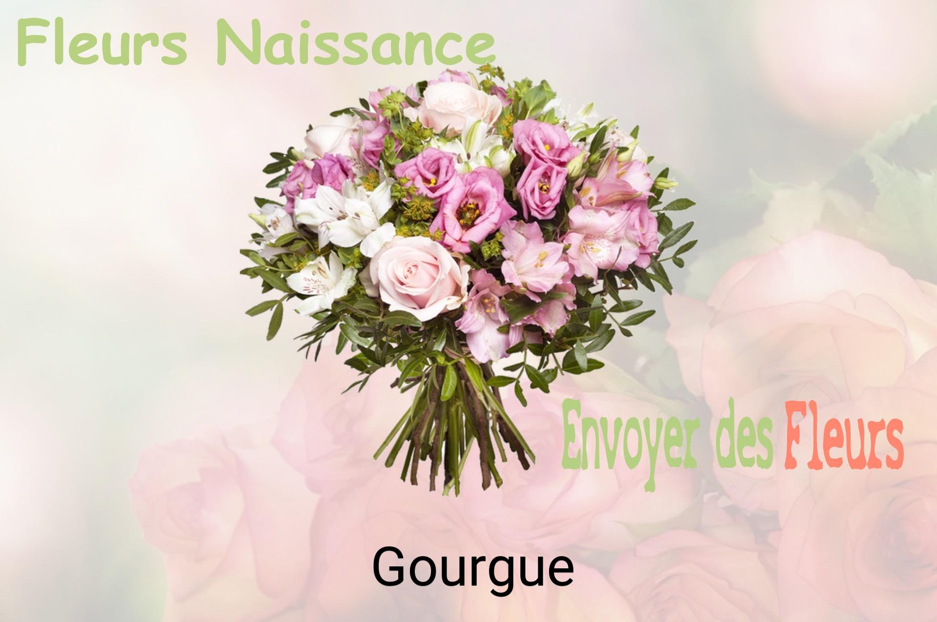 Bouquet de fleurs de naissance livré à Gourgue